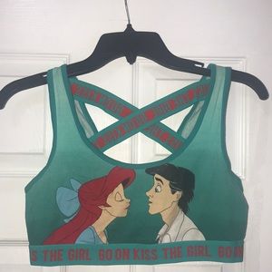 Little mermaid sports bra